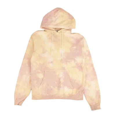 John Elliott Super Bloom Pink And Yellow Tie Dye Beach Hoodie In Multi
