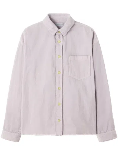 John Elliott Talladega Corduroy-finish Cotton Shirt In Neutrals