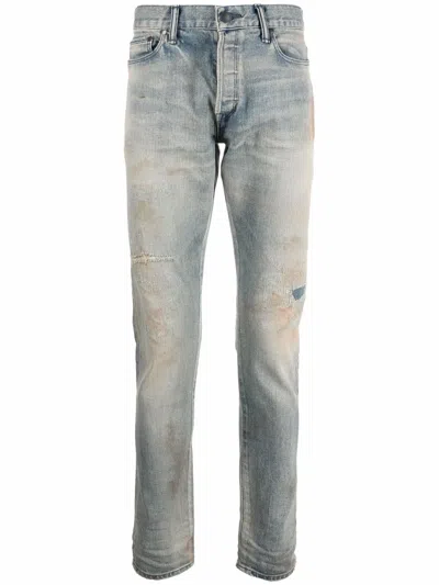 John Elliott The Cast 2 Faded Jeans In Blue