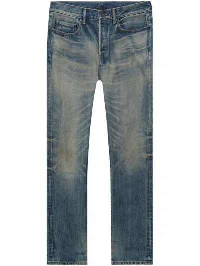John Elliott The Daze Straight-leg Jeans In Blue