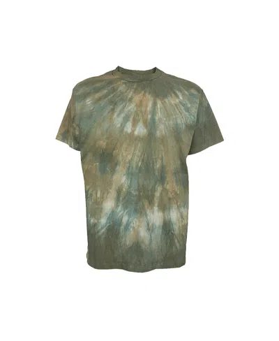 John Elliott Tie Dye-print Short-sleeved T-shirt In Green