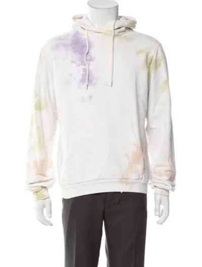 Pre-owned John Elliott Tie-dye Print Crew Neck Hoodie In Neutral