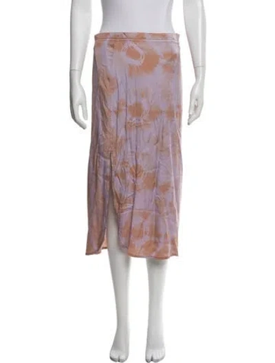Pre-owned John Elliott Tie-dye Print Midi Length Skirt In Purple