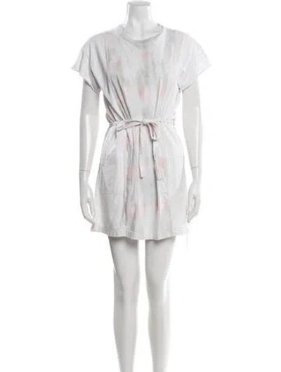 Pre-owned John Elliott Tie-dye Print Mini Dress In Multi
