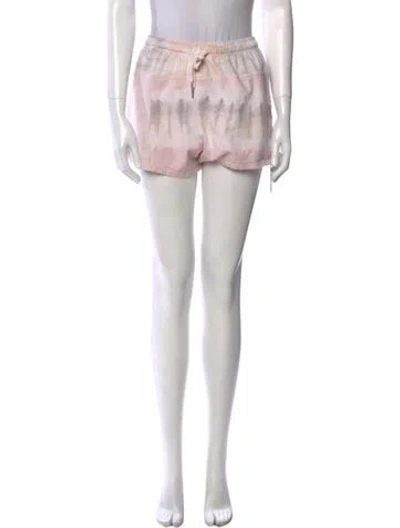 Pre-owned John Elliott Tie-dye Print Mini Shorts In Gray