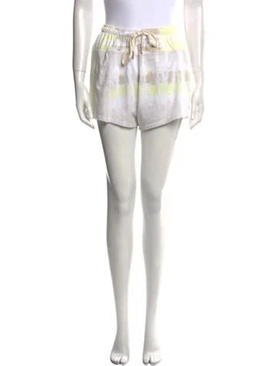 Pre-owned John Elliott Tie-dye Print Mini Shorts In Gray