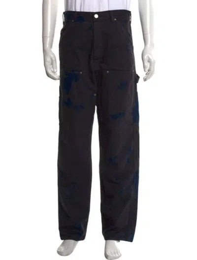 Pre-owned John Elliott Tie-dye Print Pants In Black