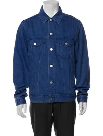 Pre-owned John Elliott Trucker Jacket In Blue