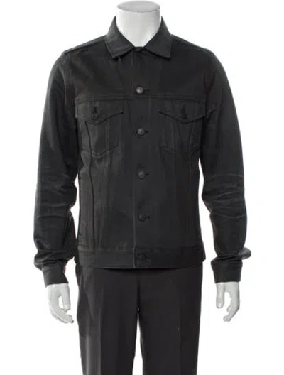 Pre-owned John Elliott Trucker Jacket In Gray