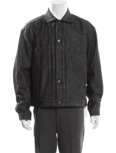 Pre-owned John Elliott Trucker Jacket In Gray