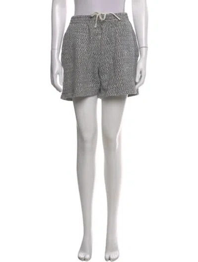 Pre-owned John Elliott Tweed Pattern Mini Shorts In Gray