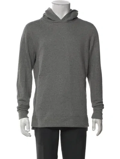 Pre-owned John Elliott V-neck Long Sleeve Hoodie In Gray