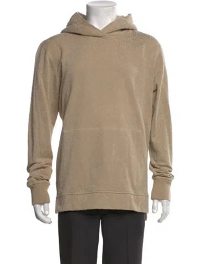 Pre-owned John Elliott V-neck Long Sleeve Hoodie In Neutral