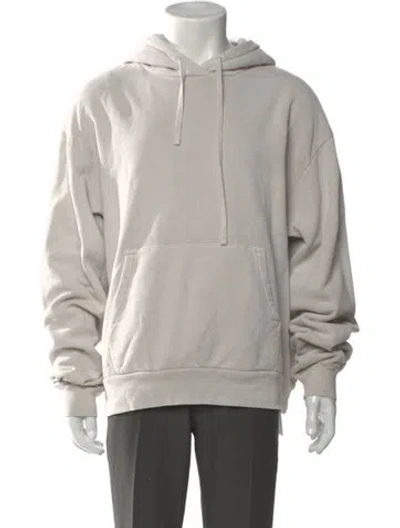 Pre-owned John Elliott V-neck Long Sleeve Hoodie In Neutral