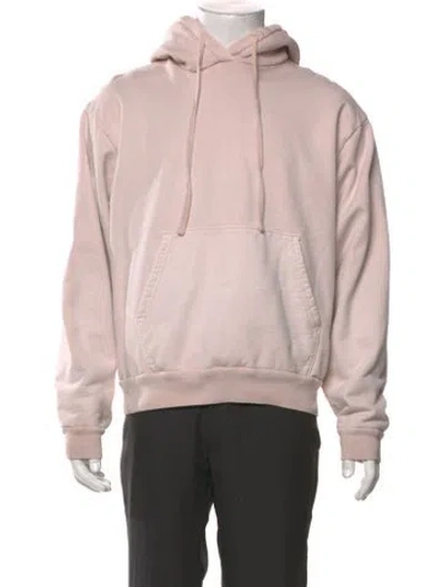 Pre-owned John Elliott V-neck Long Sleeve Hoodie In Pink