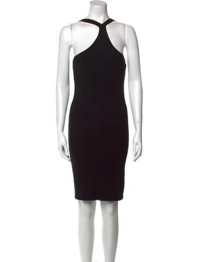 Pre-owned John Elliott V-neck Mini Dress W/ Tags In Black