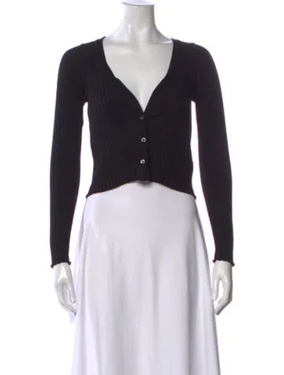 Pre-owned John Elliott V-neck Sweater In Black
