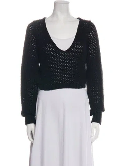 Pre-owned John Elliott V-neck Sweater In Black