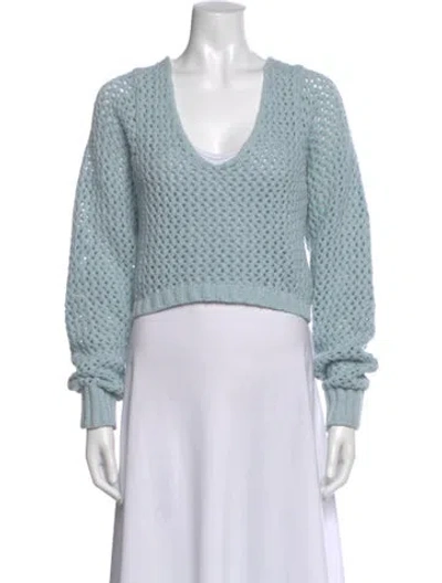 Pre-owned John Elliott V-neck Sweater In Blue