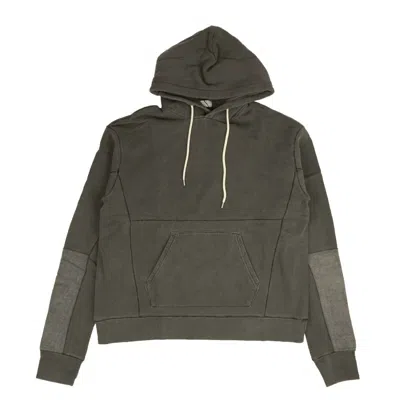 John Elliott Washed Black Loose Stitch Beach Hoodie In Grey