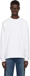 John Elliott White Ls University T-shirt In White