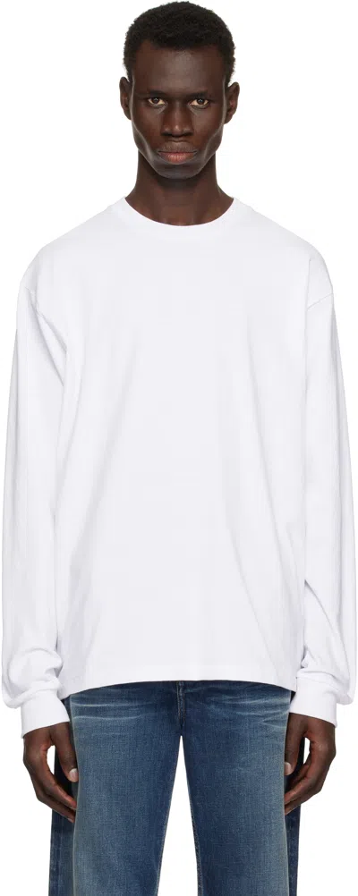 John Elliott White Ls University T-shirt