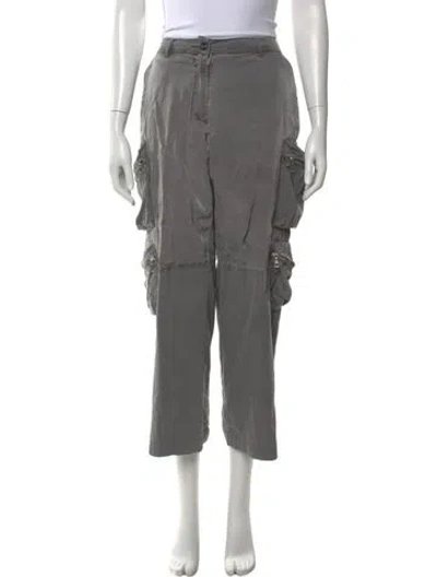 Pre-owned John Elliott Wide Leg Pants In Gray