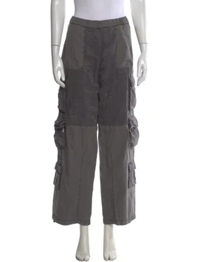Pre-owned John Elliott Wide Leg Pants In Gray