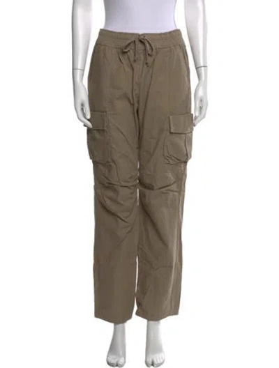 Pre-owned John Elliott Wide Leg Pants In Green
