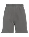 John Elliott Woman Shorts & Bermuda Shorts Charcoal Size 2 Cotton In Grey