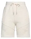 John Elliott Woman Shorts & Bermuda Shorts Light Grey Size 3 Cotton In Grey