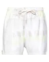 John Elliott Woman Shorts & Bermuda Shorts White Size 3 Cotton In White