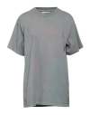 John Elliott Woman T-shirt Slate Blue Size 3 Cotton In Blue