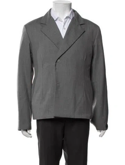 Pre-owned John Elliott Wool Blazer In Grey