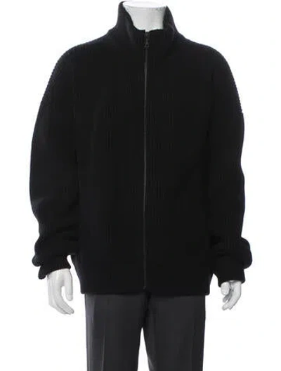 Pre-owned John Elliott Wool Bomber Jacket In Black