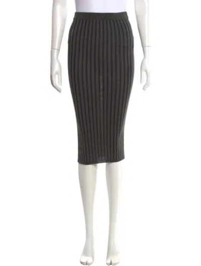 Pre-owned John Elliott Wool Knee-length Skirt In Gray