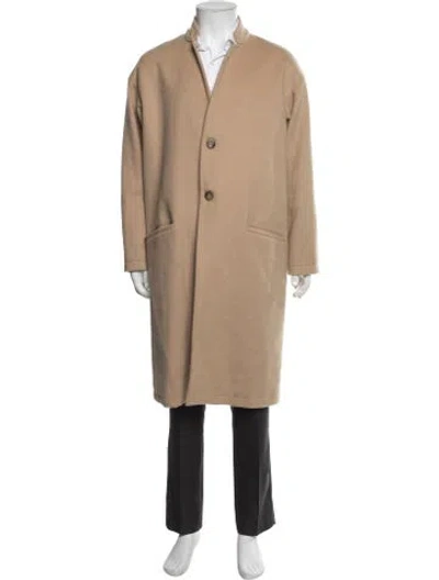 Pre-owned John Elliott Wool Overcoat In Neutral