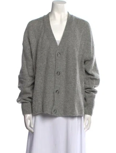 Pre-owned John Elliott Wool V-neck Sweater In Gray