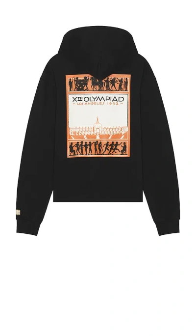 John Elliott X Olympics Los Angeles Hoodie In Black