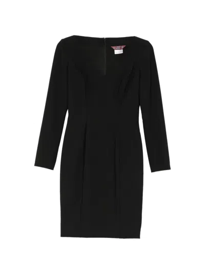 Pre-owned John Galliano 1997 Tailored Midi Dress In Black
