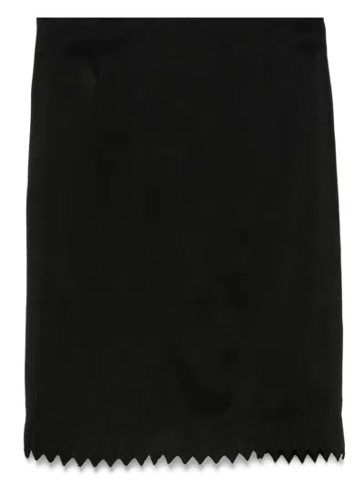 Pre-owned John Galliano 2000s Scalloped-hem Skirt