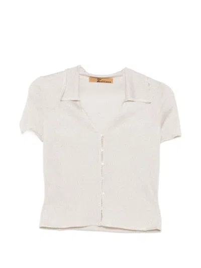 Pre-owned John Galliano 2000s Short-sleeve Cardigan In Neutrals