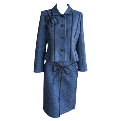 Pre-owned John Galliano A/w 2001 Wool Suit In Purple