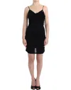 John Galliano Black Coctail Dress In Multi