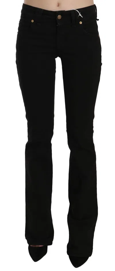 John Galliano Black Low Waist Slim Leg Skinny Denim Casual Trousers Jeans