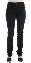 John Galliano Black Cotton Denim Stretch Regular Fit Jeans In Black