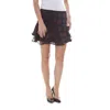 John Galliano Chic Silk-blend Short Skirt With Side Zip