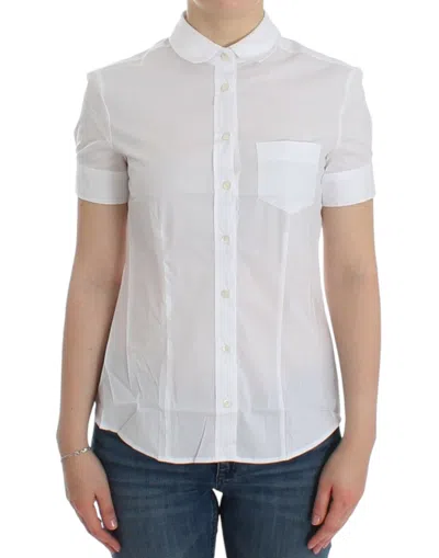John Galliano Cotton Shirt Top In White