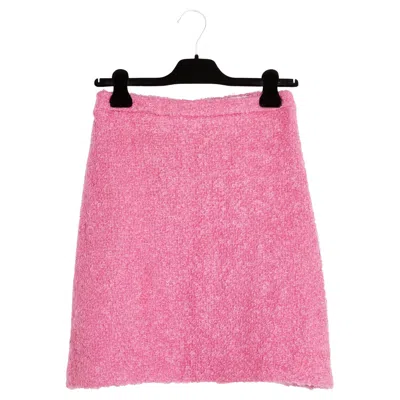 Pre-owned John Galliano Christian Dior 2007 Jupe Rose Fr36 38 Galliano Pink Boucle Skirt Uk8 10 Us4 6 In Red