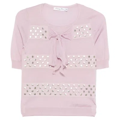 Pre-owned John Galliano Christian Dior By J.galliano Pink Wool And Silk Top